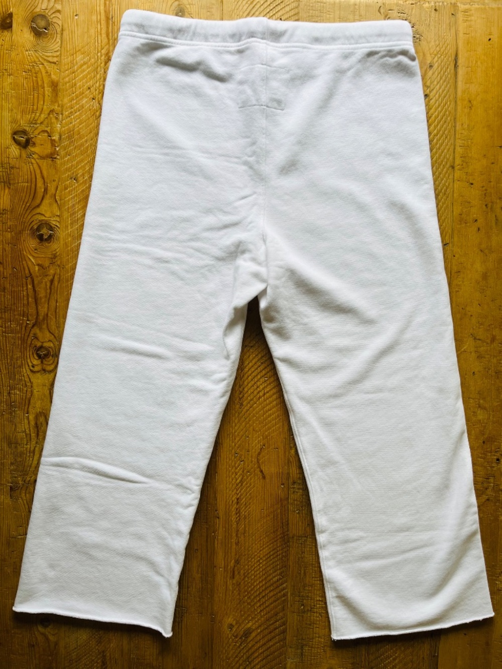 Frank & Eileen Catherine Cropped Wide Leg Sweatpants Ice White LAB634TF - Picture 7 of 14